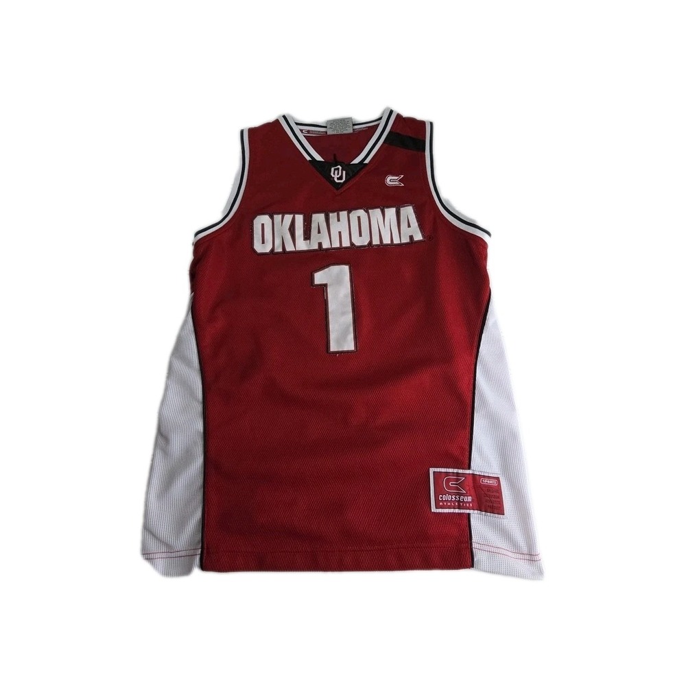 Oklahoma Sooners Jersey Youth M Red COLOSSEUM ATHLETICS NCAA BASKETBALL